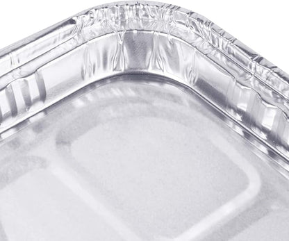 (25 Pack) 1/4 Size Cookie Sheet Baking Cake Pans l 12.8” x 8.9” Disposable Aluminum Foil Trays l Premium Heavy Duty Nonstick Baking Sheets Reusable - Image 5