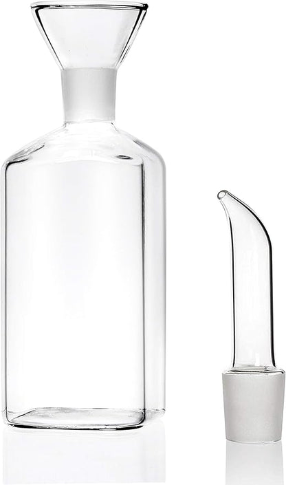 8 ounce/240 ml No Funnel Needed Olive Oil & Vinegar Dispenser Glass Cruet Decanter for Kitchen,Lab glassware seal handicraft Keeps Oil Fresh Longer