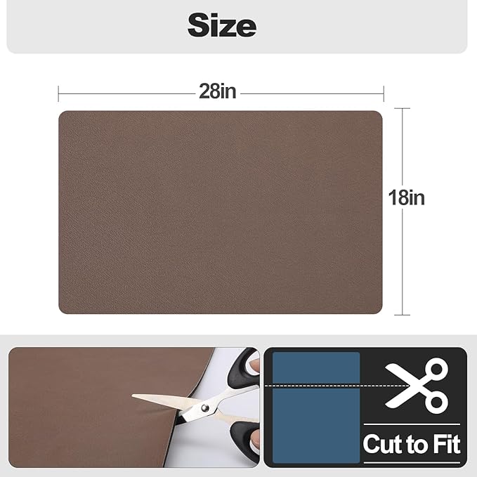 Ecotrim - Dish Drying Mat for Kitchen Counter | Coffee Bar Mat for Countertops | Heat Resistant Drainer Mat with Non-slip Rubber Backed | Hide Stain Kitchen Absorbent Draining Mat | Brown 18"x28" - Image 6