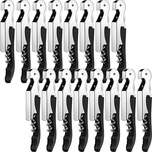 Wine Keys Opener Travel Corkscrew Wine bottle Opener Waiter Beer Bartender for Home Office Kitchen Restaurant Bar Applications(Black,16 Pieces) by Honoson