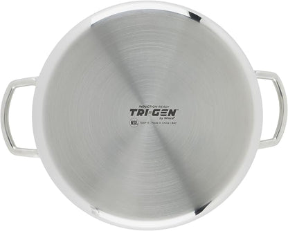 WINCO Tri-Ply Stock Pot, 8-quart, Silver - Image 5