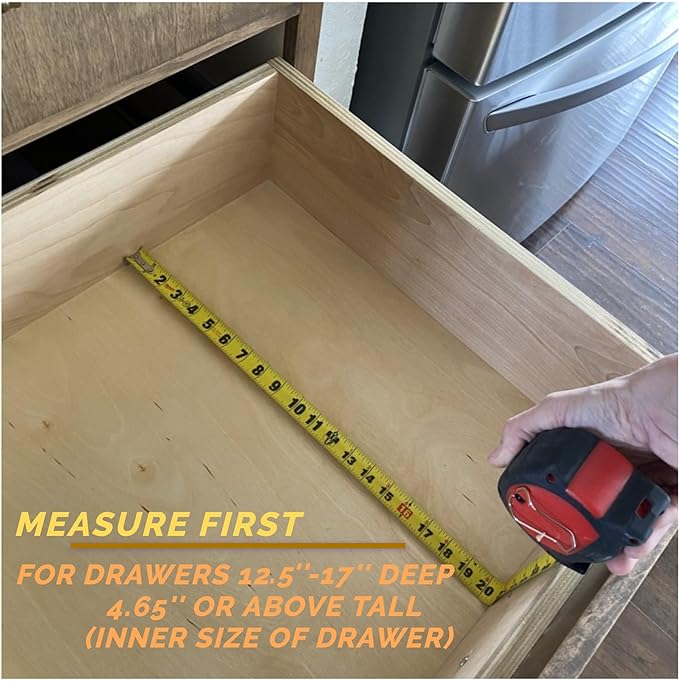 Fabsome Dresser Drawer Organizers 6 Pack, 4.65'' High Adjustable from 12.5-17‘’ Bamboo Drawer Dividers for Clothing Baby Clothes, Wooden Separators for Dresser Nursery Organization with Soft Foam Ends - Image 4