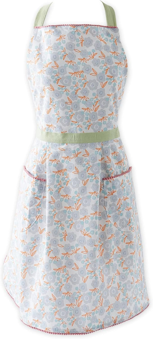 DII Women's Spring & Summer Apron Collection Adjustable, Two Large Pockets & Extra Long Ties, One Size Fits Most