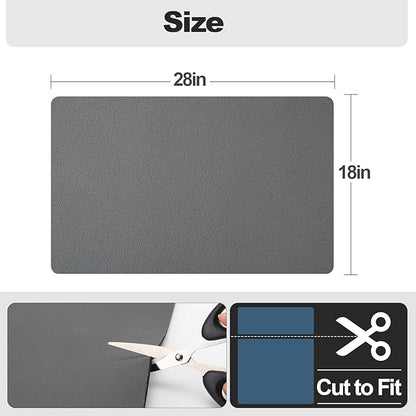 Ecotrim - Dish Drying Mat for Kitchen Counter | Coffee Bar Mat for Countertops | Heat Resistant Drainer Mat with Non-slip Rubber Backed | Hide Stain Kitchen Absorbent Draining Mat | Dark Grey 18"x28" - Image 6