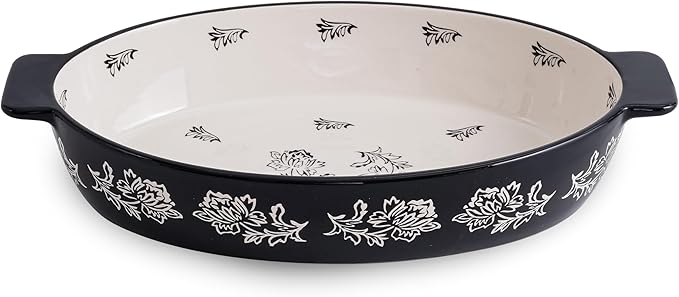 Wisenvoy Casserole Dish Baking Dish Ceramic Au Gratin Baking Dish Lasagna Pan Oval Casserole Dishes for Oven by wisenvoy