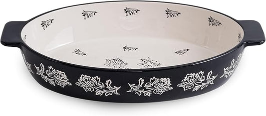 Wisenvoy Casserole Dish Baking Dish Ceramic Au Gratin Baking Dish Lasagna Pan Oval Casserole Dishes for Oven by wisenvoy