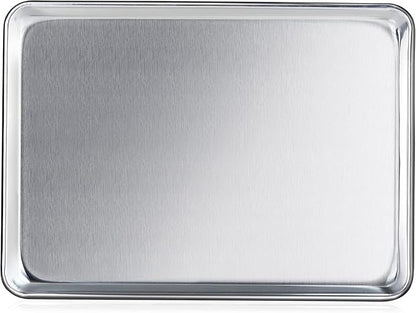 New Star Foodservice Commercial-Grade 18-Gauge Aluminum Sheet Pan/Bun Pan (13 L x18 W x1 H (Half Size) Measure Oven) by NewStarFoodservice