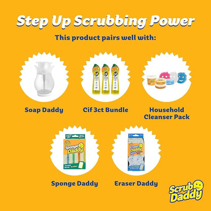 Scrub Daddy 4 Scrub Daddy Sponges & 4 Scrub Mommy Kitchen Sponges - Scratch-Free for Dishes & Multipurpose Cleaning - BPA Free & Made with Polymer Foam - Stain & Odor Resistant (16 Pack) - Image 8