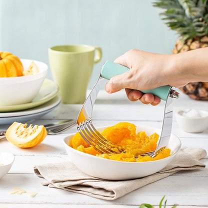 Spring Chef Large Mint Dough Blender - Stainless Steel Pastry Cutter Tool For Baking w/Thick Sharp Blades - Butter & Dough Cutter - Pastry Blender for Easy Mixing - Dishwasher Safe Kitchen Essentials - Image 8