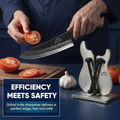 VQ-5 Professional Knife Sharpener | 3-Action Streamlined Guitar Design for Effortless Knife Sharpening - The Ultimate Tool for Precision 11 to 21 Degree Angles - Image 4