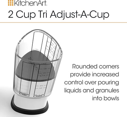 KitchenArt Pro Adjustable Measuring Set, Includes Adjustable Tablespoon, Teaspoon, and 2 Cup Measuring Cup - Image 5