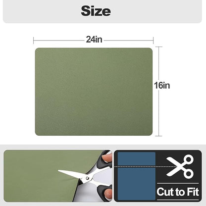 Ecotrim - Dish Drying Mat for Kitchen Counter | Coffee Bar Mat for Countertops | Heat Resistant Drainer Mat with Non-slip Rubber Backed | Hide Stain Kitchen Absorbent Draining Mat | Green 16"x24" - Image 6
