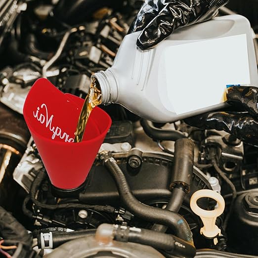Flexible Funnel for Oil Change, Form a Funnel for Automotive Use. Oil Change Equipment for Oil Filter and Drain Plugs in Awkward Places. Flex Oil Drain Sheet Can be Molded Into Different Shape - Image 3
