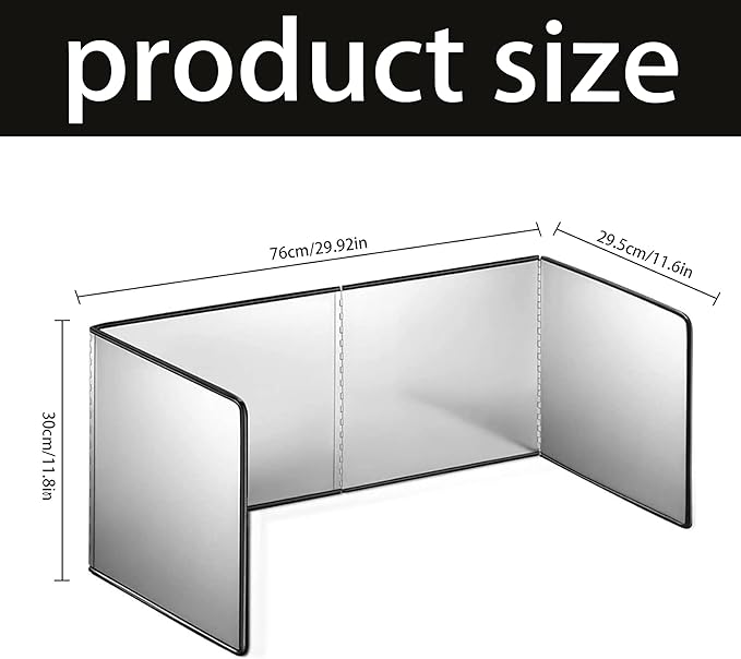 Splatter Screen - 4 Sided Stainless Steel Grease Splatter Guard for Frying Pan, Fine Mesh Oil Splash Protector, Stove Top Splatter Shield, Easy Clean & Durable Kitchen Essential - Image 2
