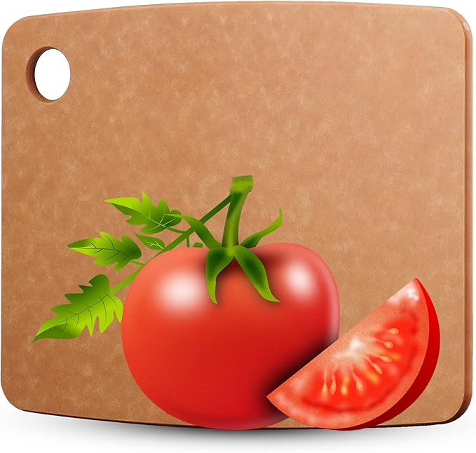 Wooden Cutting Board for Kitchen - Small Composite Wood Cutting Boards Dishwasher - Thin, BPA Free & Eco-Friendly Chopping Board (11.5 x 9 Inch, Natural) - Image 3