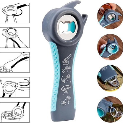 Bottle Opener for Arthritic Hand,Jar Opener for Old People, Children, Women, Those with Weak Hands,Multifunctional Kitchen Gadgets (05-Blue) - Image 5