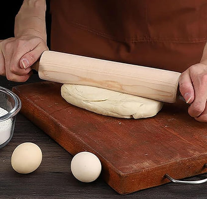 Rolling Pin, 13.8 Inch Wood for Kneading the Dough of Baking Bread, Pizza, Cookie, Noodles (L) - Image 6