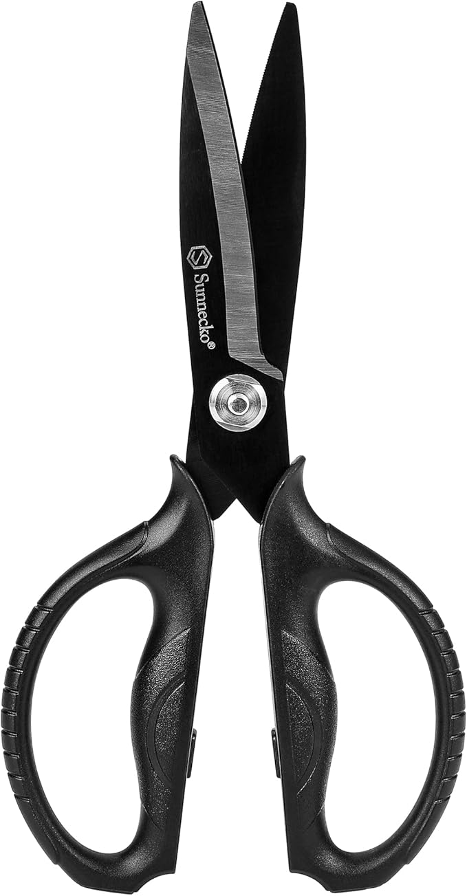 Sunnecko Kitchen Scissors All Purpose Heavy Duty Scissors Titanium Coated, Kitchen Shears for Food, Micro Serrated with Detachable Blades by Sunnecko