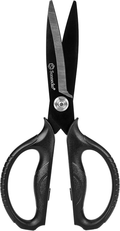 Sunnecko Kitchen Scissors All Purpose Heavy Duty Scissors Titanium Coated, Kitchen Shears for Food, Micro Serrated with Detachable Blades by Sunnecko