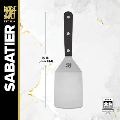 Sabatier Triple Rivet Stainless Steel Wide Turner, 9.65-Inch, Black,5154549 - Image 2