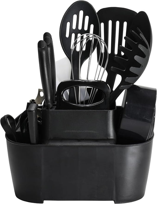 Chef Craft Classic Kitchen Tool and Utensil Set, 25 Piece Set, Black by Chef+Craft