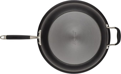 Anolon Advanced Home Hard Anodized Nonstick Frying Pan, 14.5 Inch – Large Skillet with Helper Handle, 14 Inch Nonstick Frying Pan, Durable Cookware - Onyx - Image 12
