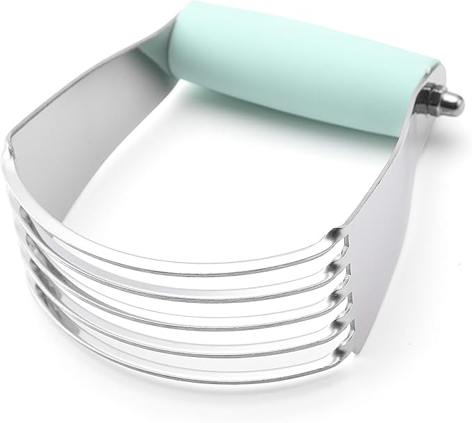 Spring Chef Medium Dough Blender - Stainless Steel Pastry Cutter Tool For Baking w/Thick Sharp Blades - Butter & Dough Cutter - Pastry Blender for Easy Mixing - Dishwasher Safe Kitchen Gadgets - Mint by SpringChef