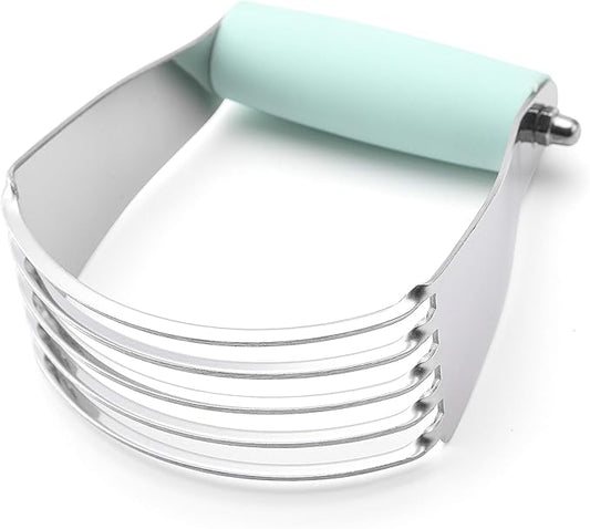 Spring Chef Medium Dough Blender - Stainless Steel Pastry Cutter Tool For Baking w/Thick Sharp Blades - Butter & Dough Cutter - Pastry Blender for Easy Mixing - Dishwasher Safe Kitchen Gadgets - Mint by SpringChef