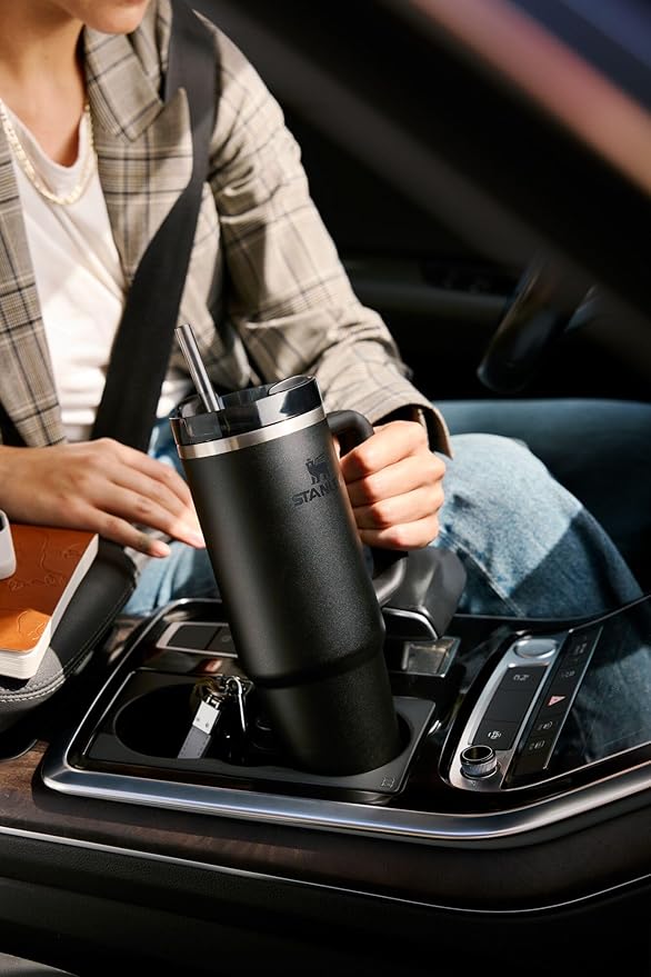 STANLEY Quencher H2.0 Tumbler with Handle and Straw 30 oz | Flowstate 3-Position Lid | Cup Holder Compatible for Travel | Insulated Stainless Steel Cup | BPA-Free | Slate Blue Drift