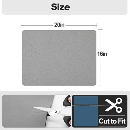 Ecotrim - Dish Drying Mat for Kitchen Counter | Coffee Bar Mat for Countertops | Heat Resistant Drainer Mat with Non-slip Rubber Backed | Hide Stain Kitchen Absorbent Draining Mat | Grey 16"x20" - Image 6