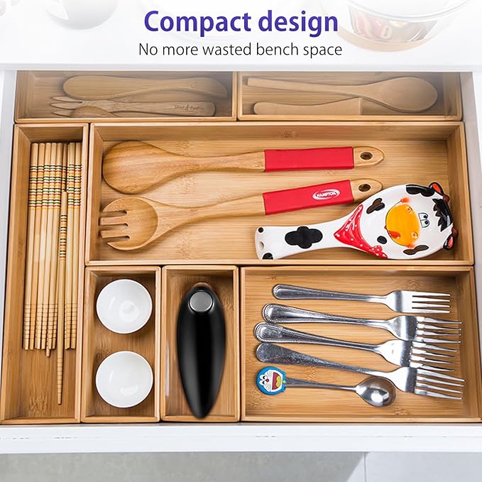 Electric Can Opener, Handheld One-touch Automatic Can opener, Smooth Edge Kitchen Gadget Can Openers Electric for Seniors with Arthritis - Image 7