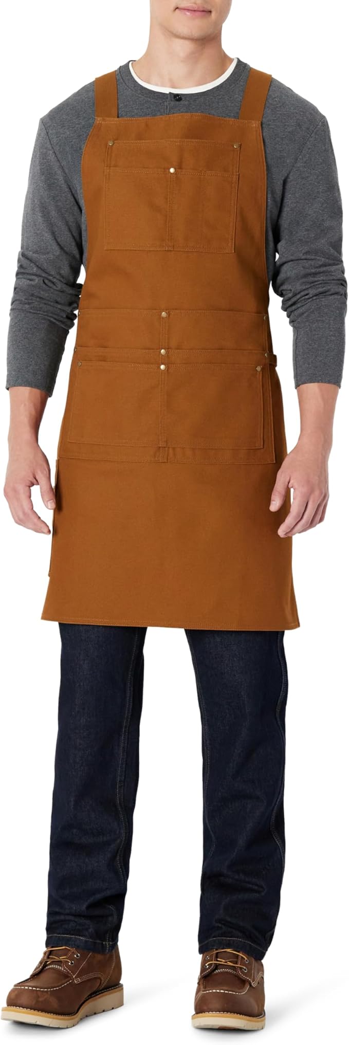Amazon Basics Men's Chef, BBQ, Workwear Apron