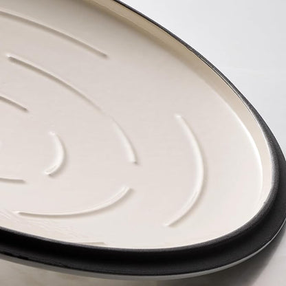 Tramontina Bestow Enameled Cast Iron Dutch Oven Pot with Lid, Round 5.5-quart, Smoke (Gold Knob) - Image 6