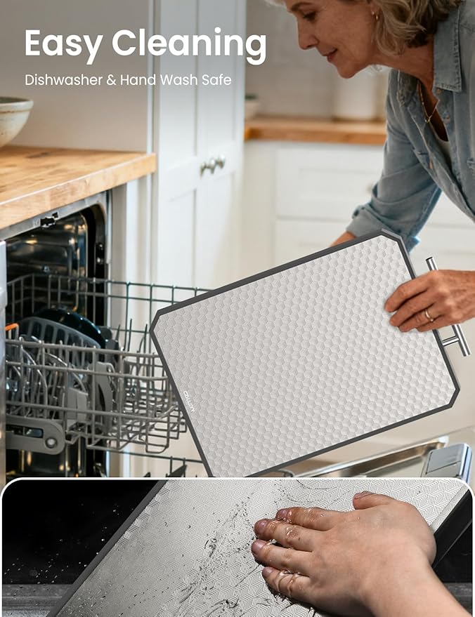 Cutting Board for Kitchen, Non Toxic Titanium Cutting Board, Double-Sided Metal Chopping Board with Juice Groove, Cutting Boards for Meat, Vegetables and Fruits, Dishwasher Safe Large 16”×11” - Image 6