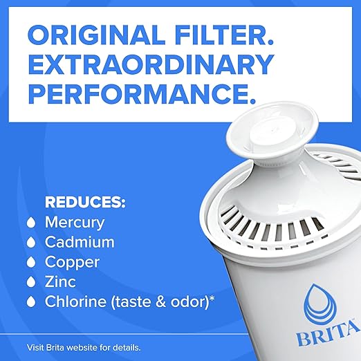 Brita UltraMax Large Water Dispenser With Standard Filter, BPA-Free, Reduces Copper, Cadmium and Mercury Impurities, Lasts 2 Months or 40 Gallons, Includes 1 Filter, Kitchen Accessories, Large 27-Cup - Image 3