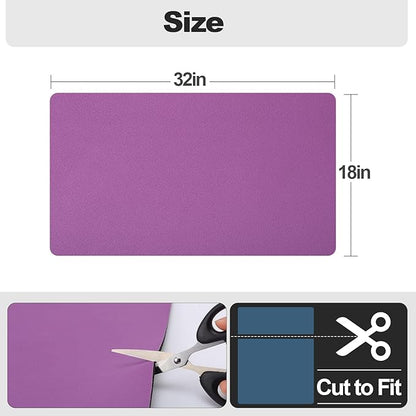 Ecotrim - Dish Drying Mat for Kitchen Counter | Coffee Bar Mat for Countertops | Heat Resistant Drainer Mat with Non-slip Rubber Backed | Hide Stain Kitchen Absorbent Draining Mat | Purple 18"x32" - Image 6