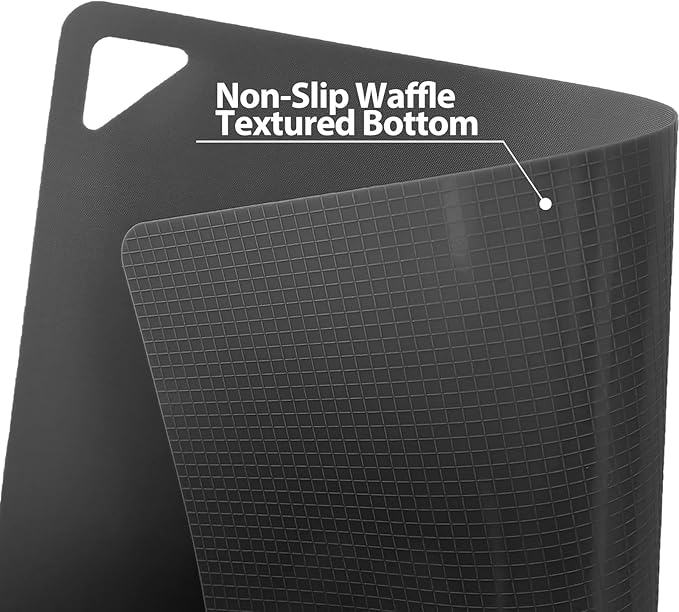 WK Flexible Plastic Cutting Boards Mats for Kitchen, Flexible Non Slip Cutting Mat, Thin Cutting Sheets, BPA Free, Dishwasher Safe, Multi Sizes - Image 2