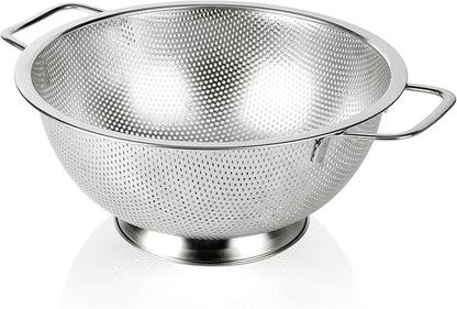 Gulex Colander Stainless Steel 5-Quart, Strainer for Kitchen Food, Dishwasher Safe by Gulex