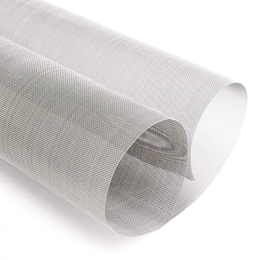 1Pack 100 Mesh 304 Stainless Steel Woven Wire Mesh, Never Rust, Hard and Heat Resisting Wire Mesh, Fine Screen Mesh for Many Projects,11.8 x 23.6 Inch