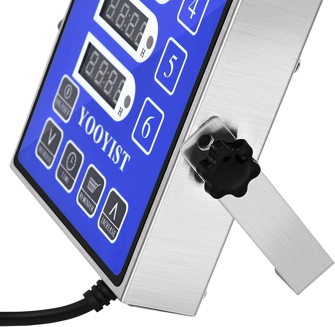 Precision Kitchen Timers for Cooking – 6 Channel Commercial Kitchen Timer Restaurant Kitchen Supplies – Stainless Steel Digital LED Chef Cooking Timer – Reminder Function, Loud Alarm, Blue - Image 3