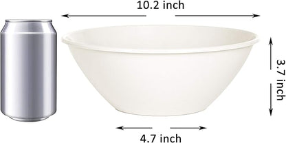 Youngever 10 inch 100 Ounce Plastic Mixing and Serving Bowls, Popcorn Bowls, Salad Bowls, Chip and Dip Serving Bowls, Set of 9 (Urban) - Image 2