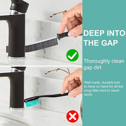 Crevice Cleaning Brush，Hard-Bristled Grout Brush，2026 New Multifunctional Gap Cleaning Brush Tool，Dead Corners Brushes for Bathroom Kitchen Tiles Window Door Slots，3pcs - Image 4