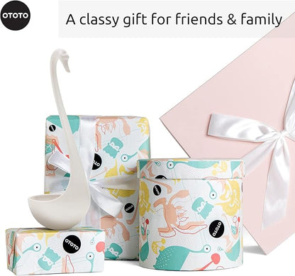 OTOTO Swanky Swan Soup Ladle- Silicone Soup Spoon, BPA-Free, Heat Resistant Soup Ladles For Serving & Cooking - Cute Kitchen Accessories, Unique Kitchen Gifts, Fun Cooking Gadgets (White) - Image 7