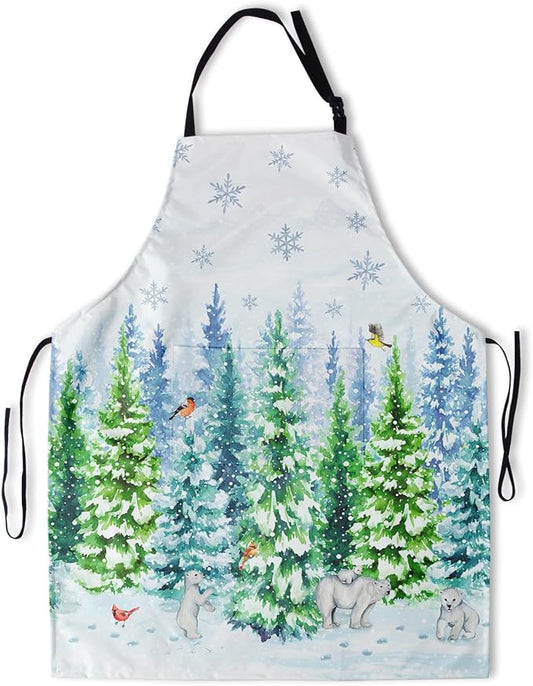 Funny Apron Polyester Grooming Aprons with Pocket for Cooking Kitchen Grilling Adults