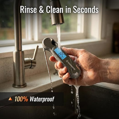 0.5 Sec Instant Read Meat Thermometer Digital with ±0.5℉ Precision, Food Thermometer for Cooking Kitchen Gadgets, Oven Grill Candy BBQ Essentials Accessories, Gifts for Him Dad Men Birthday, Grey - Image 7