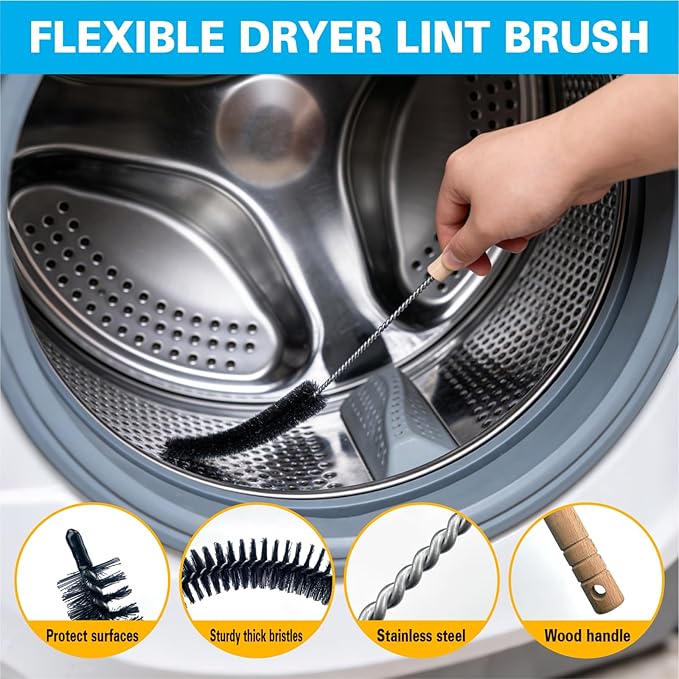 12Pcs Home Crevice Cleaning Brush Set for Kitchen Bathroom - Cup Lid Straw Dryer Vent Gap Cleaning Tools Household Cleaning Supplies - Image 6