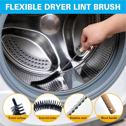 12Pcs Home Crevice Cleaning Brush Set for Kitchen Bathroom - Cup Lid Straw Dryer Vent Gap Cleaning Tools Household Cleaning Supplies - Image 6