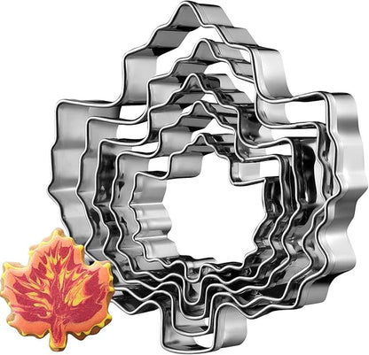 Maple Cookie Cutters Thanksgiving Day, 5 Pack