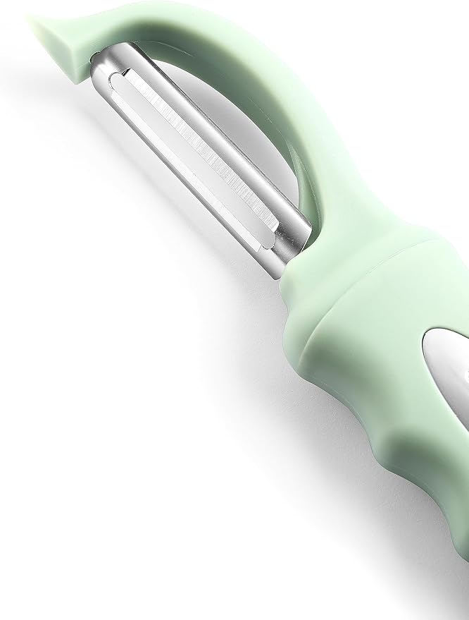 Spring Chef Premium Swivel Vegetable Peeler, Comfortable Handle and Ultra Sharp Stainless Steel Blades - Perfect Kitchen Peeler For Veggie, Fruit, Potato, Carrot, Apple - Pistachio - Image 8
