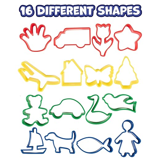 READY 2 LEARN Dough Roller and Cutters | Set of 17 | Dough Tools for Kids Ages 18m+ | Arts and Crafts Supplies for Toddlers | Roll, Cut, Mold and Play - Image 7